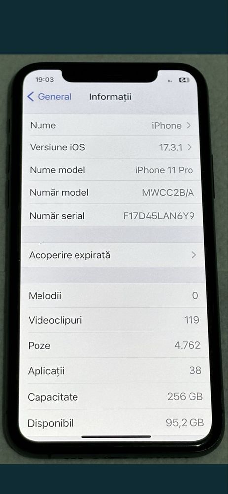 Iphone 11 Pro 256 gb  liber de retea