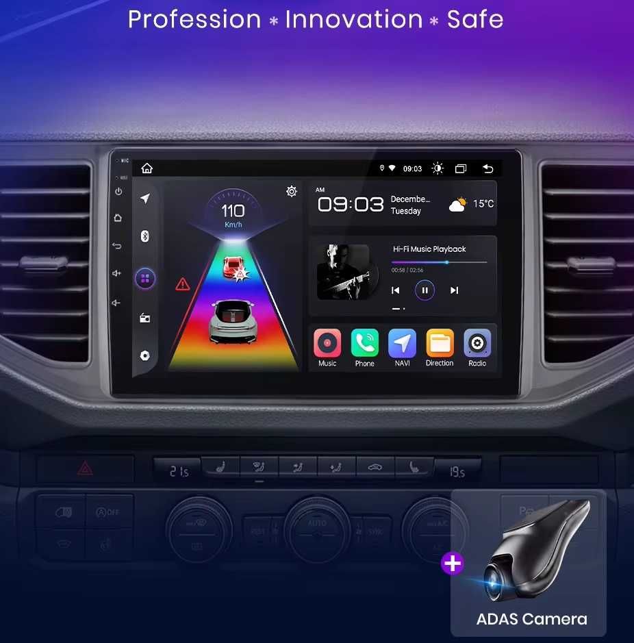 Мултимедия за VW Crafter Volkswagen Crafter навигация Android 2DIN VW