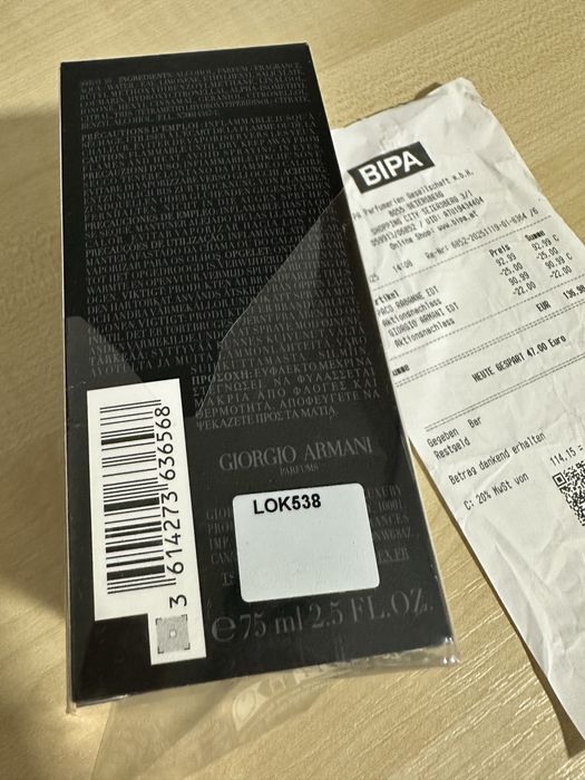 Armani Code eau ee toilete