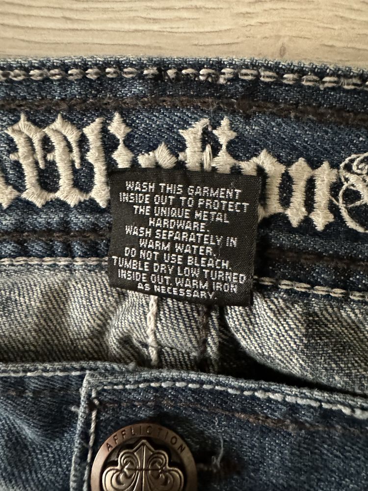 Blugi Baggy Affliction Denim Killer Y2K Vintage