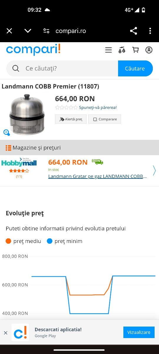 Se vinde grill coob