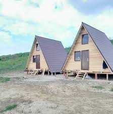 Case moderne modulare, cabane tip A la cheie, preturi avantajoase