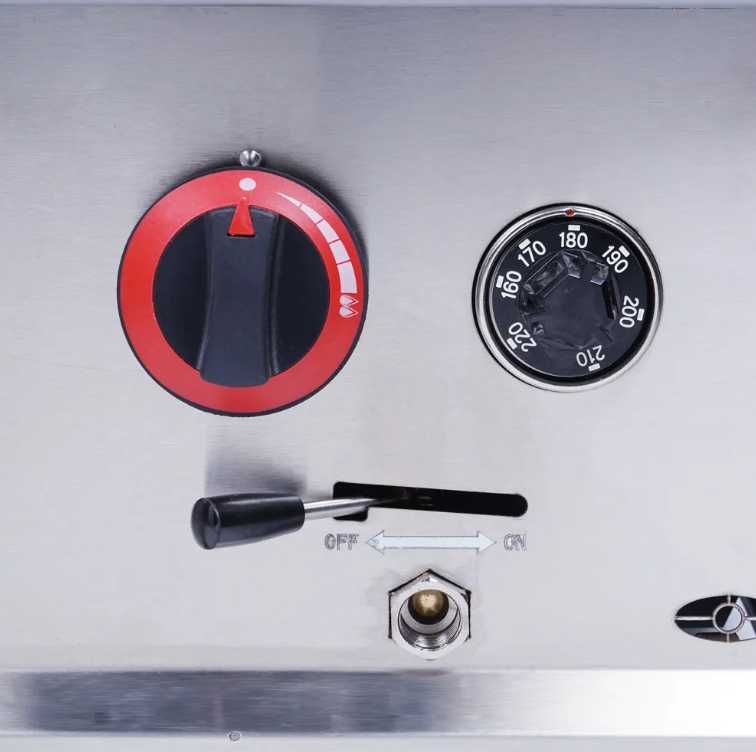 Friteuză Profesională din Inox, Capacitate 15L, Factură și Garanție