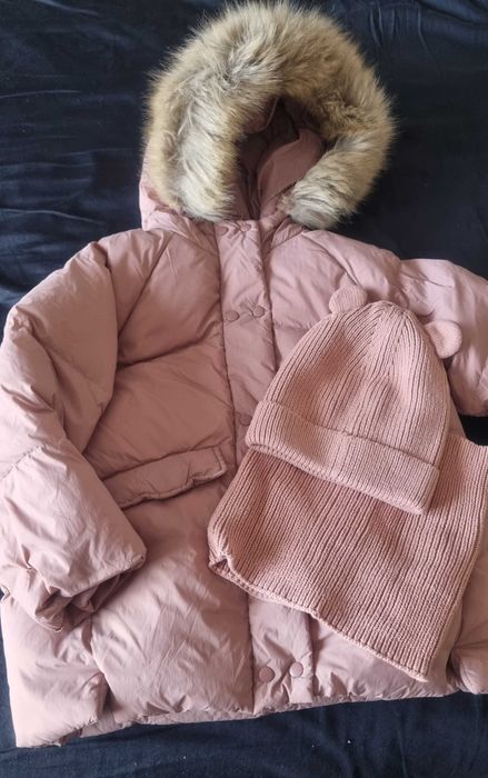 Детско яке Zara 4-5г с  пух и пера