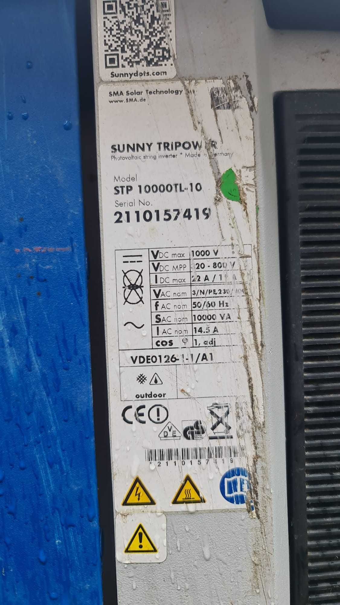 invertoare SMA on-grid defecte,  mufe SUNCLIX MC4