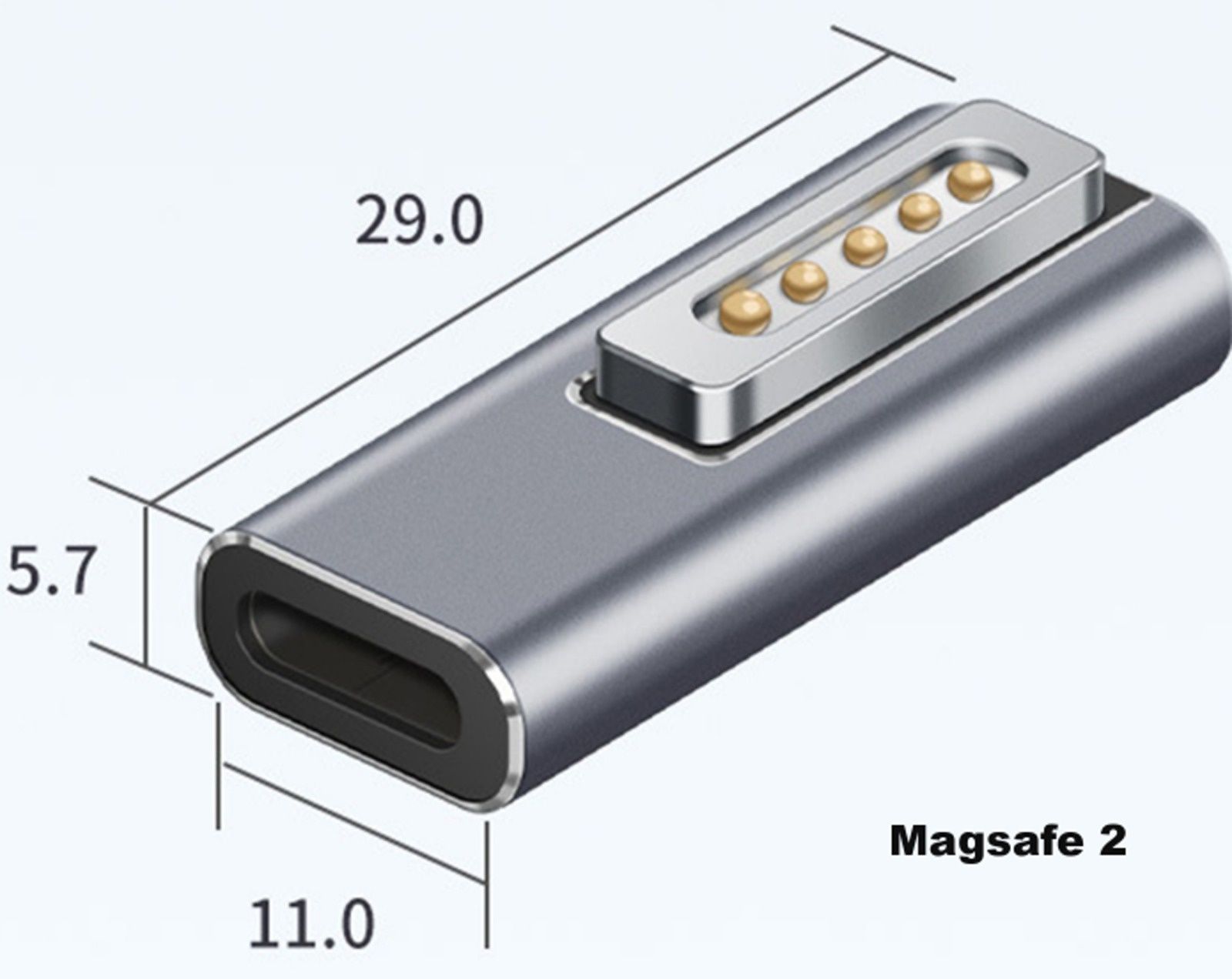 Mufa incarcare (adaptor) type c mama la magsafe 1 si 2