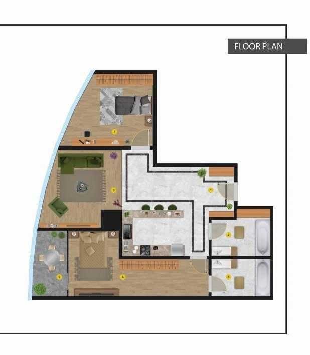 СРОЧНО ПРОДАЕТСЯ 3х ком квартира в ЖК "PIRAMIT TOWERS " 100м2  26-этаж