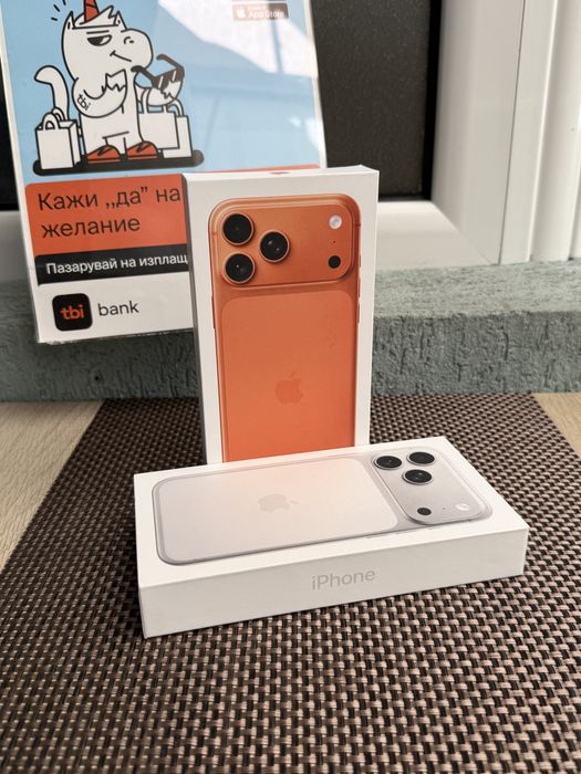 НОВИ! *ЛИЗИНГ* iPhone 17 Pro Max 256Gb Cosmic Orange / Silver