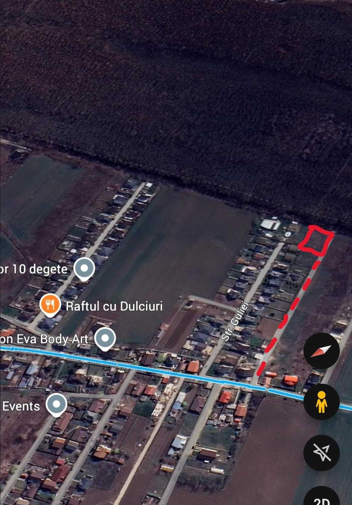 Teren Premium la padure cu drum privat langa cartier Crevedia Buftea