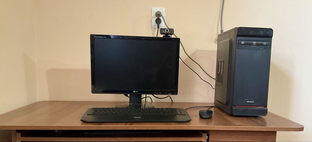 Kompyuter + Monitor + WiFi + Kamera + DVD | Windows 10