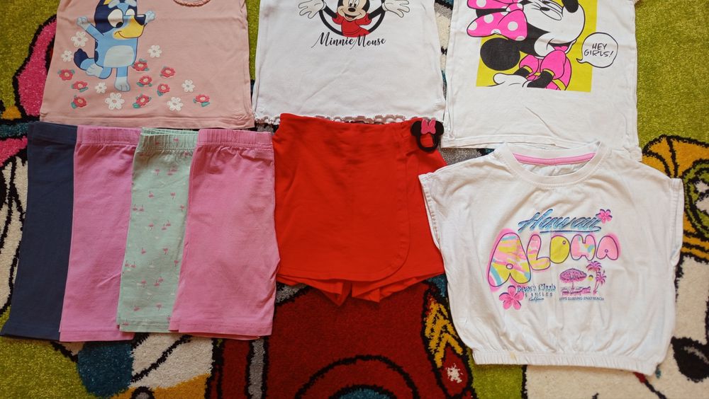 Летни дрехи за момиче 3-4 години (с ръст 98-104 см.)