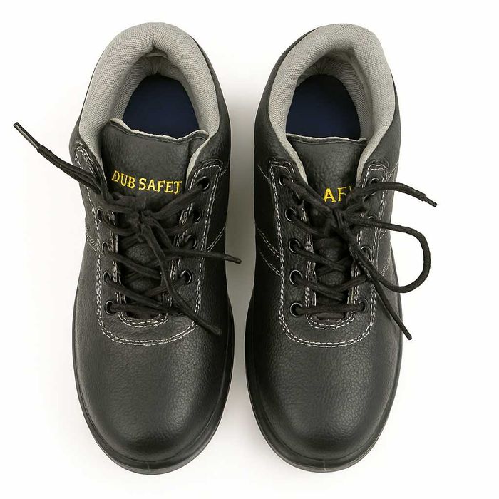 Ботинки рабочие черный Кожа