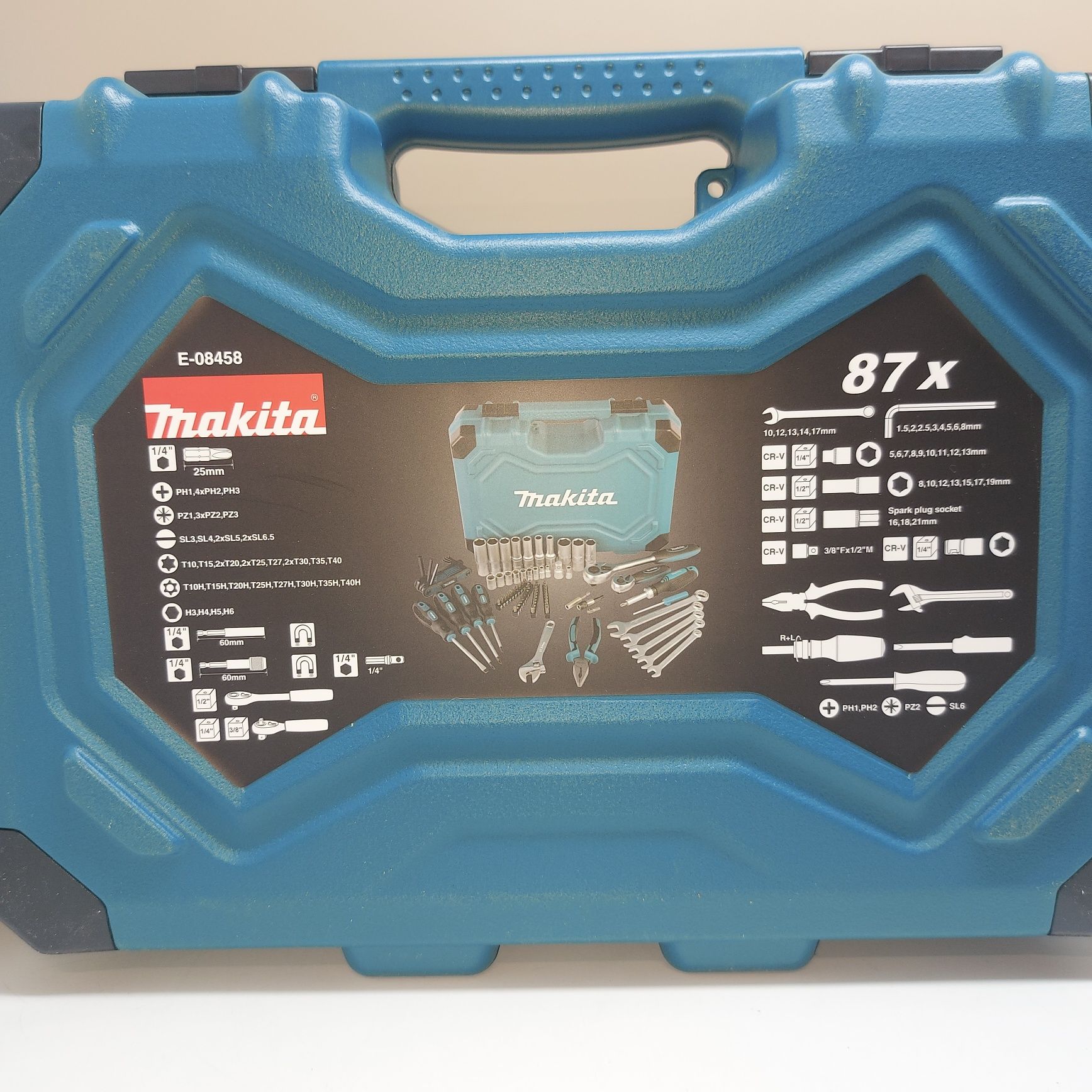 Комплект инструменти Makita E-08458 87 бр. в куфар