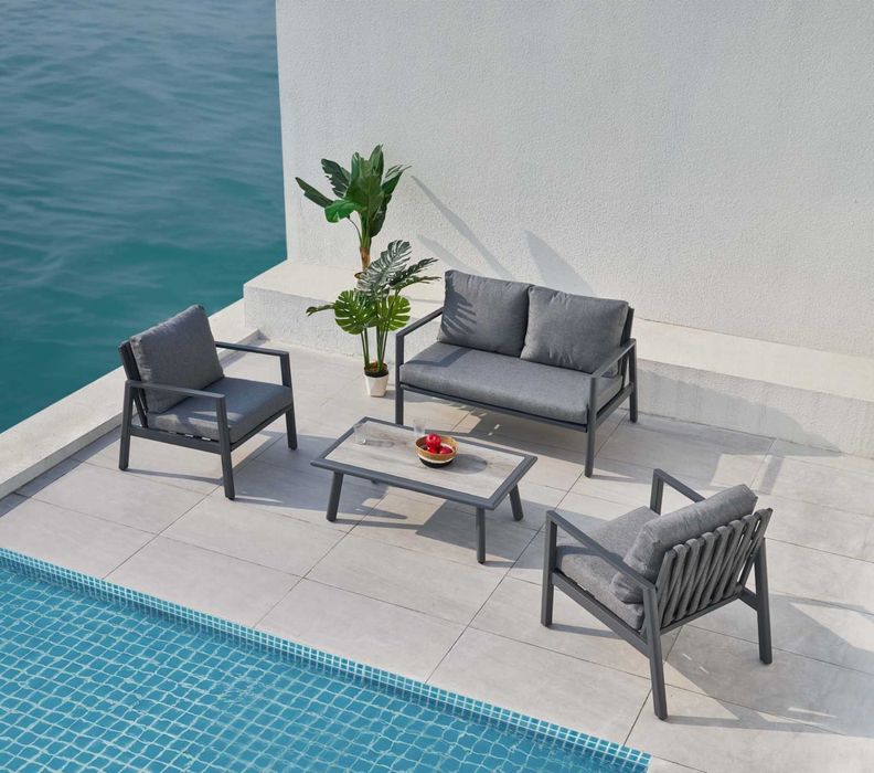 Set LOUNGE PREM, mobilier terasa, canapea, fotolii, masuta