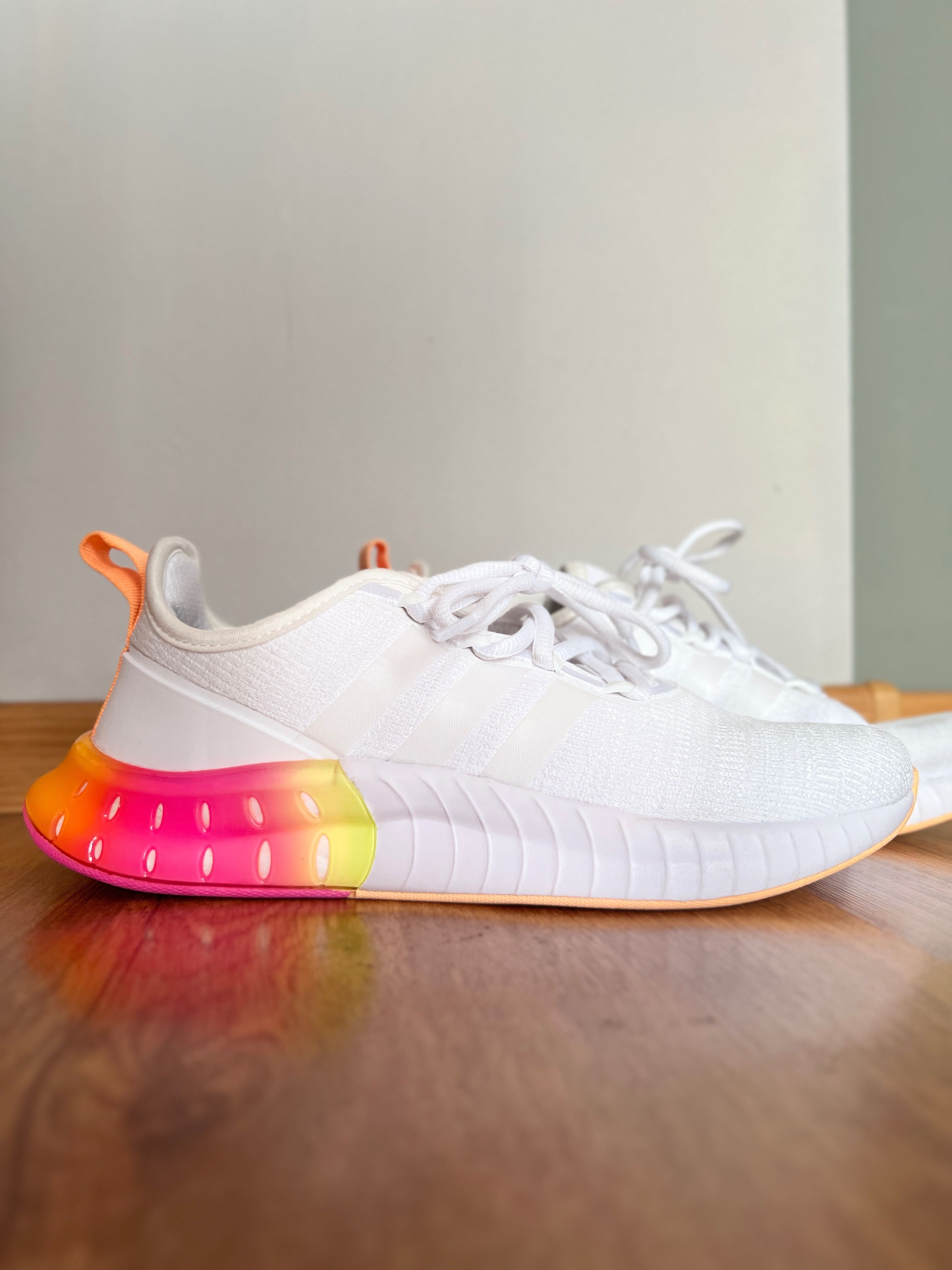 Adidas Kaptir Super Cloud White/Cloud White/Acid Orange