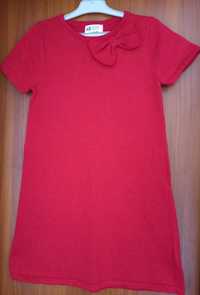 Rochie roșie cu sclipici H&M.