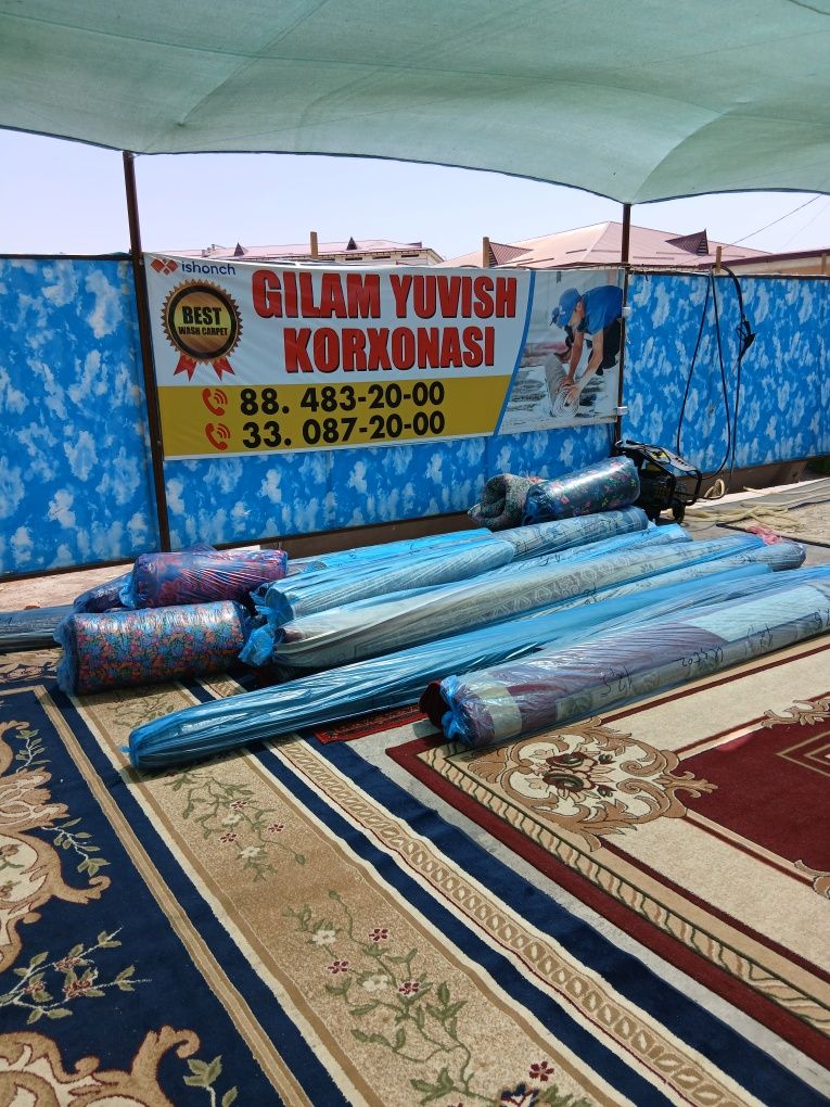 Gilam yuvish xizmati 24/7
