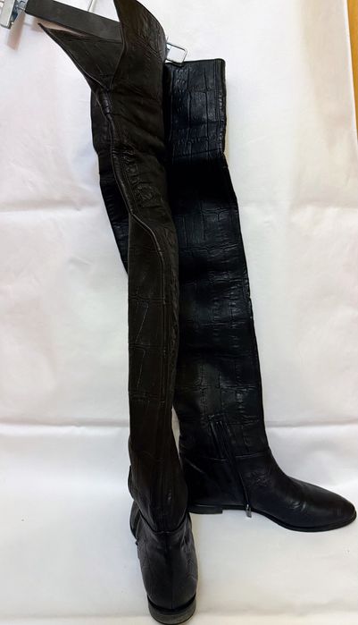 Италиански високи чизми Le Silla от естествена кожа