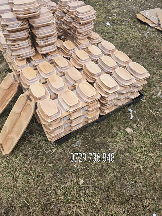 Set platou  mare  60 cm + 12 farfurii