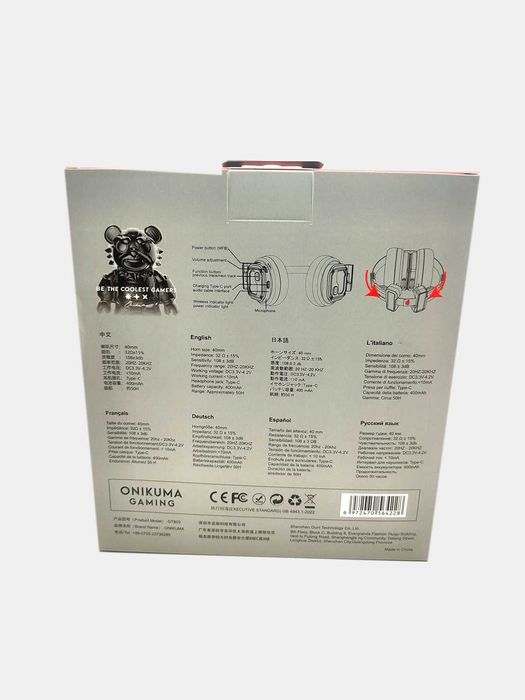 игровые наушникиONIKUMA GT803, сверхлёгкие, 50часов,блютуз 5,4