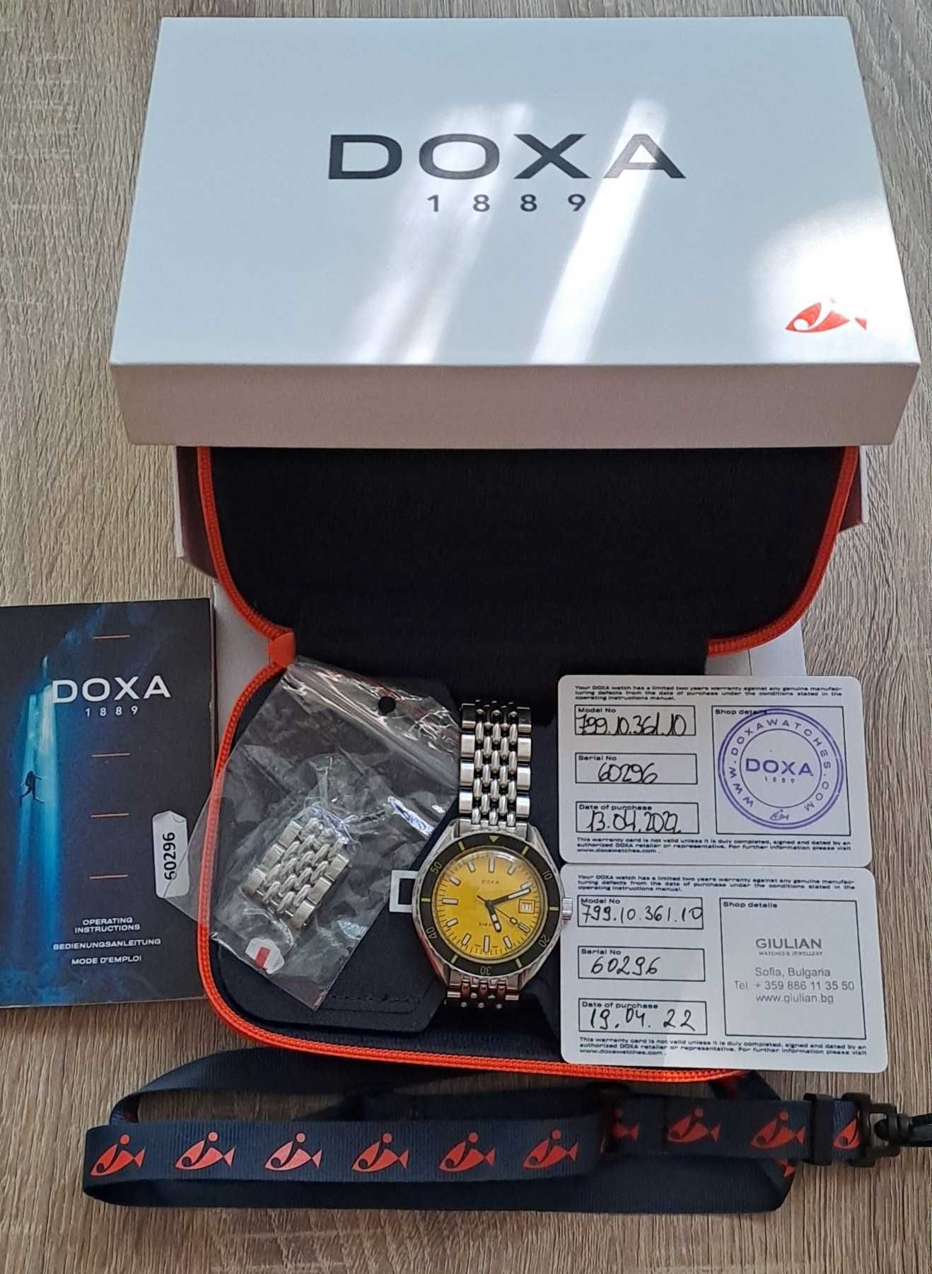 Doxa Sub 200 Divingstar Yellow Dial