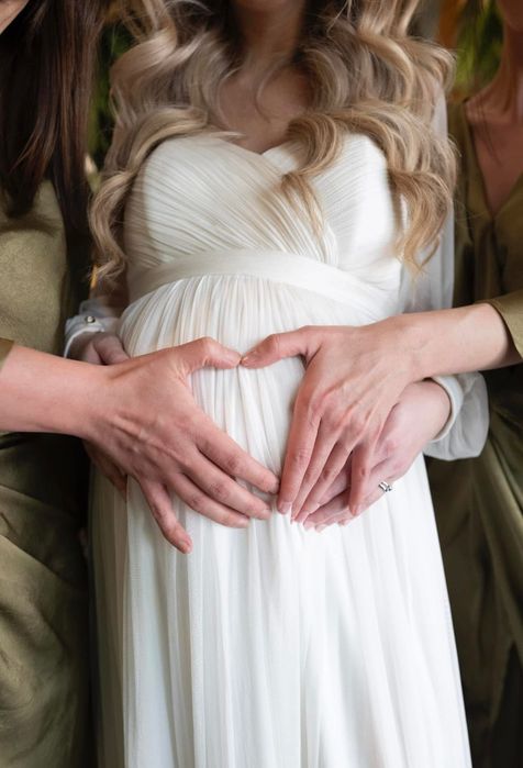 Rochie cununie Cristallini midi ivory