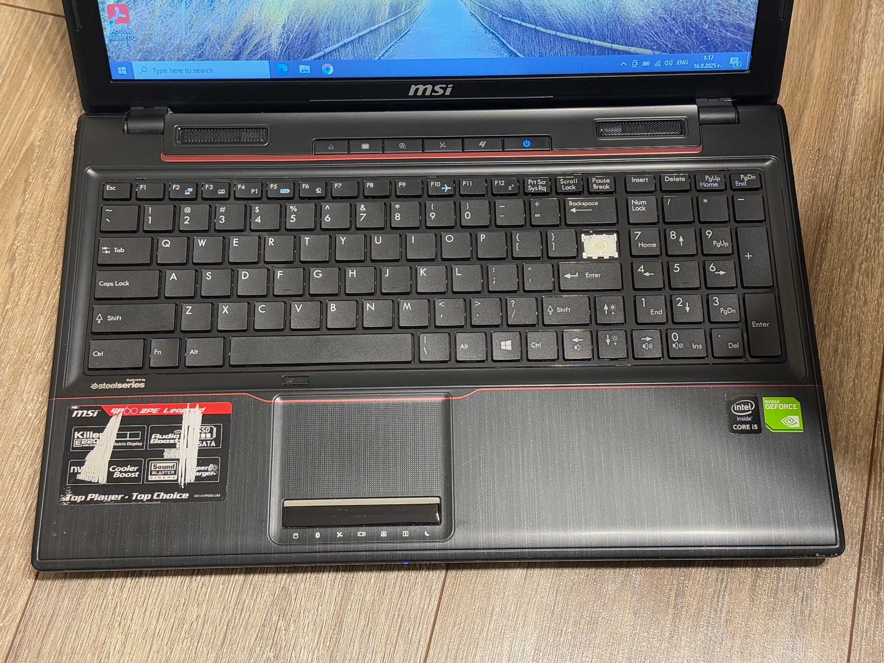 MSI GP60 2pe Leopard i5 4gen/16RAM/512GB SSD/GTX 840M 2GB