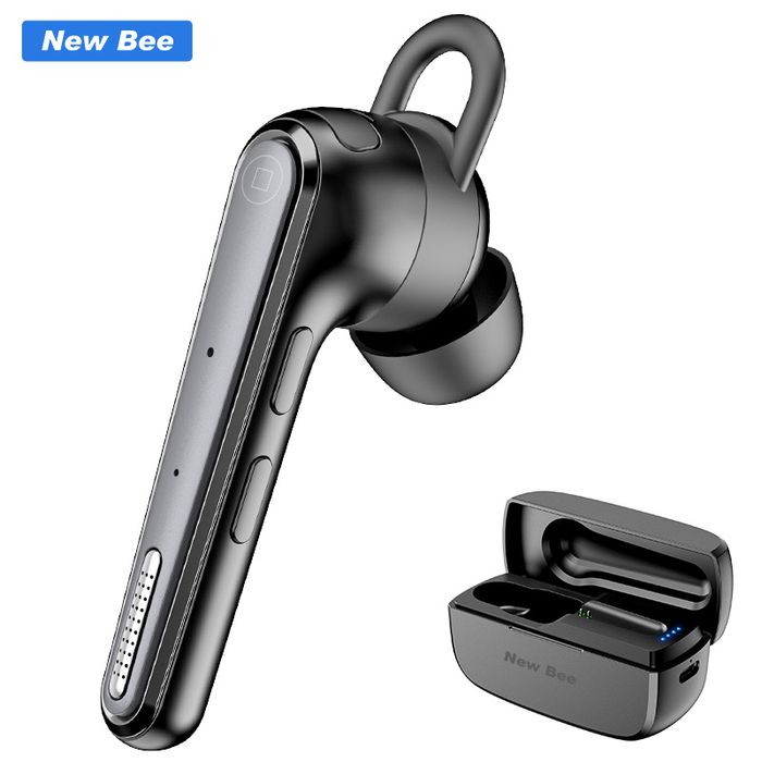 Casca bluetooth 5.1 New Bee M52 Multipoint, 7.2 grame, Neagra