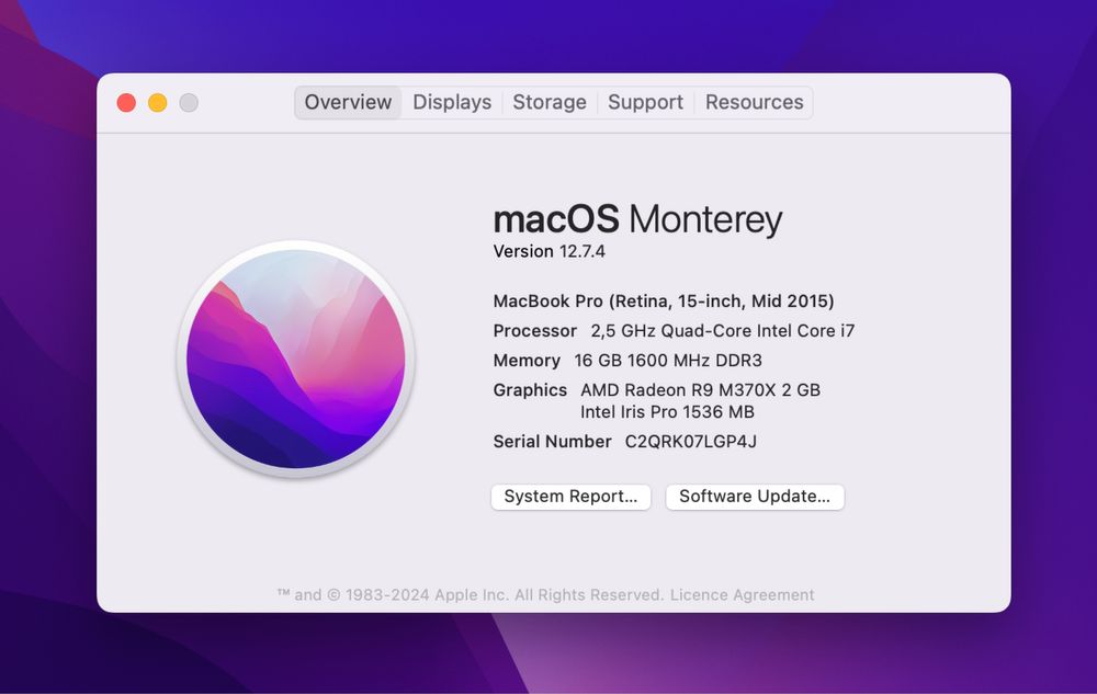 Macbook Pro 15 Mid 2015