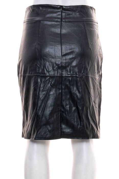 Нова черна кожена пола тип "молив" "Shein", номер 38, размер S-М