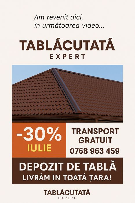 Vând tabla cutata