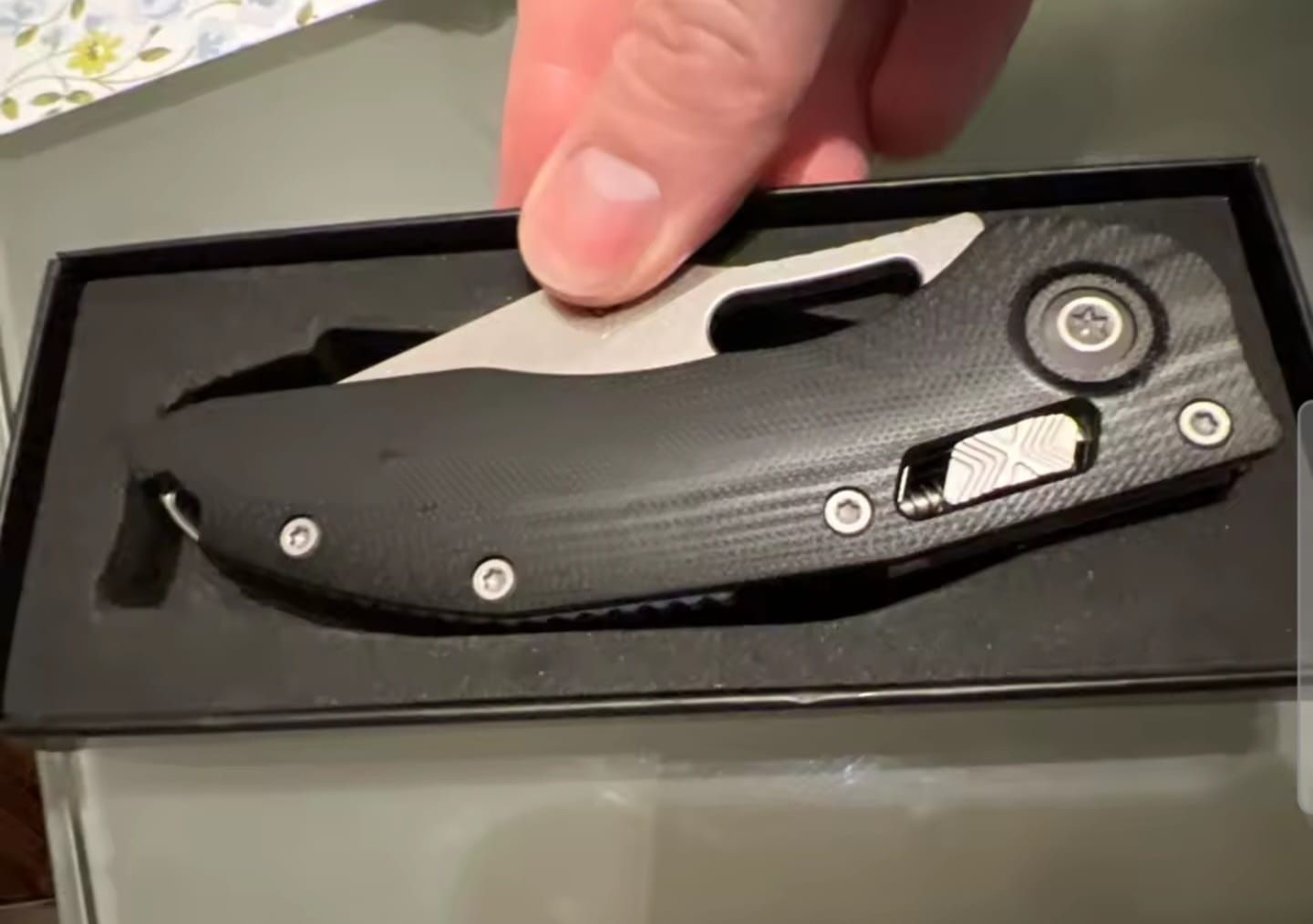 Cutit Microtech Stitch RAM-LOK Black Fluted G10 Handles 169RL-10