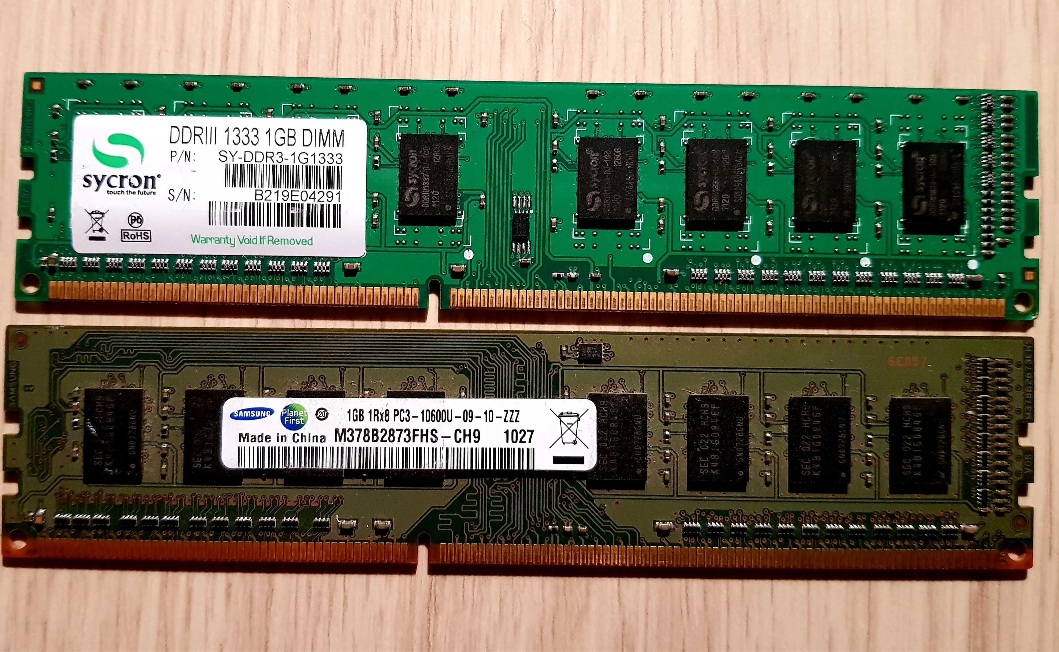 Memorie ram 2gb/1gb DDR3