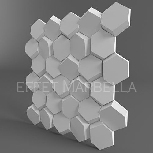 Декоративни 3D панели - 3д гипсови панели, облицовки за стени 0039