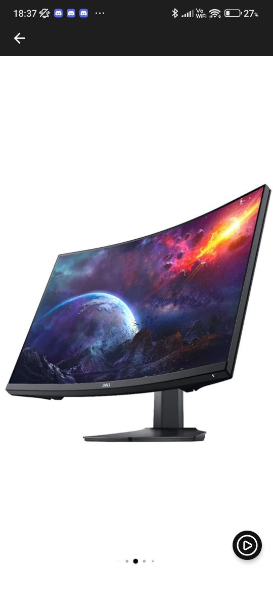 Monitor Gaming Dell 27" 144HZ FHD