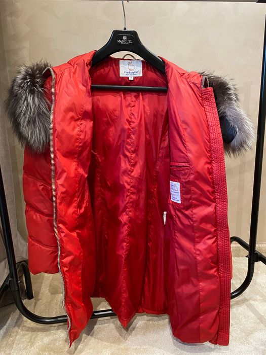 Зимно яке с яка от естествен косъм