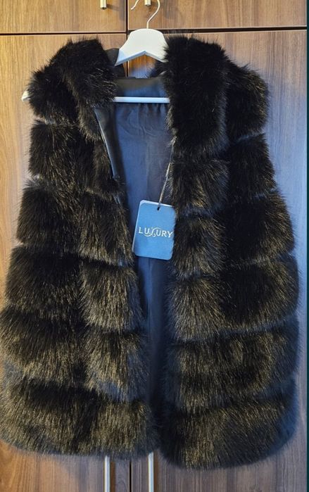 Vesta dama din blana eco