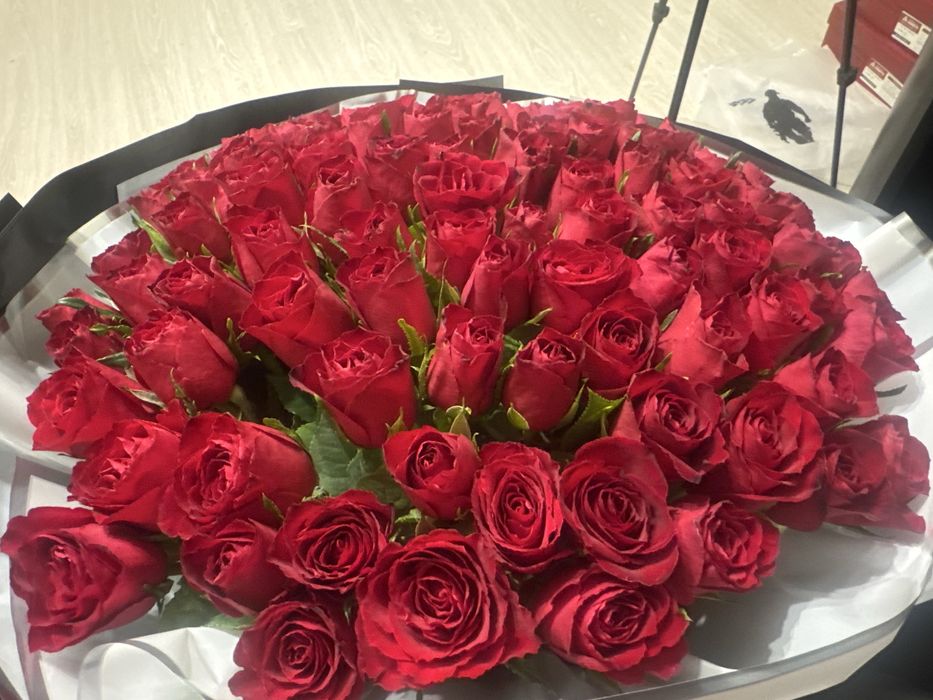 Цветы розы шикарные