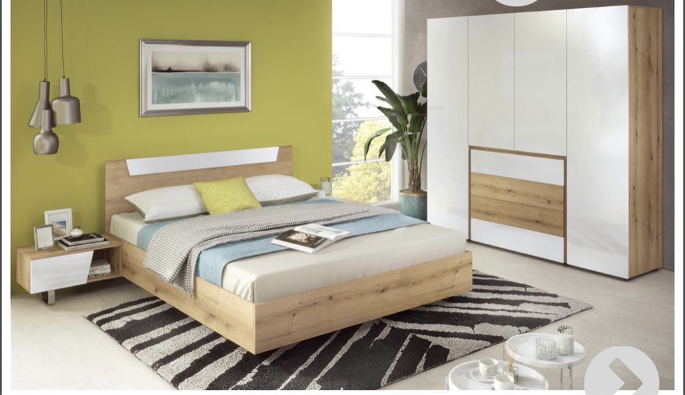 Легло спалня с подматрачна рамка и матрак