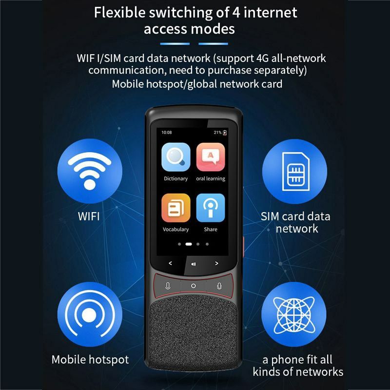 БЕПУЛ Доставка,4G Сим картали wifi Смарт Переводчик, Smart таржимон.