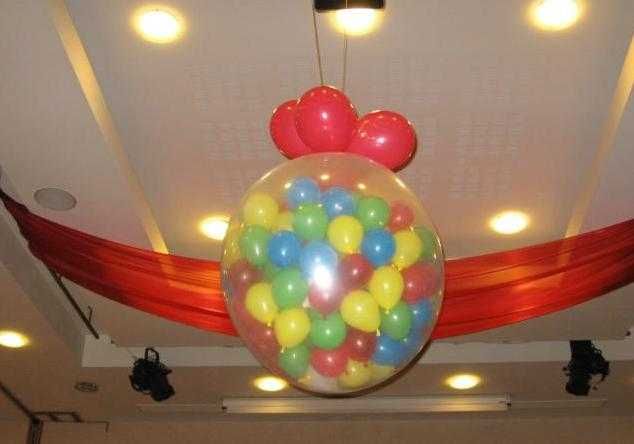 Balon jumbo 1m cu 100 balonase