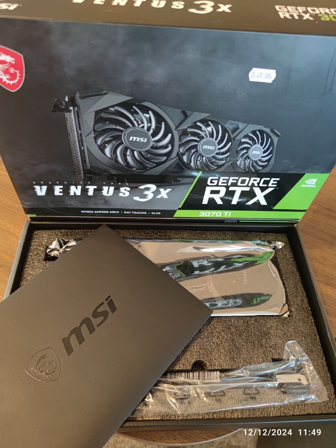 Nvidia MSI Ventus GeForce RTX 3070 Ti