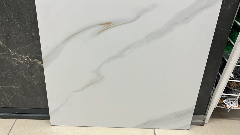 Кафель керамогранит 60х60 белый мрамор