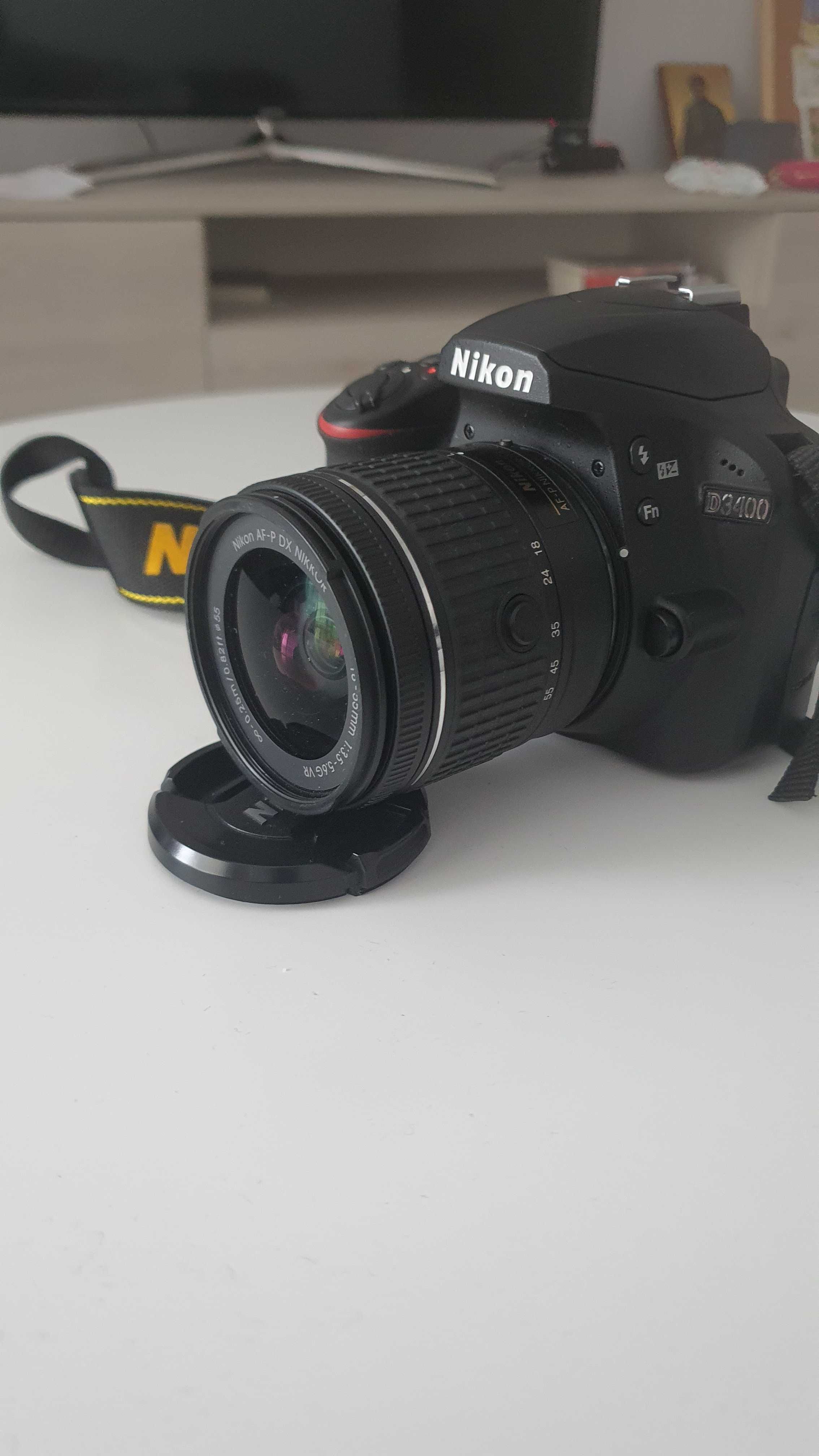 Nikon D3400 + SD 128GB + Husă