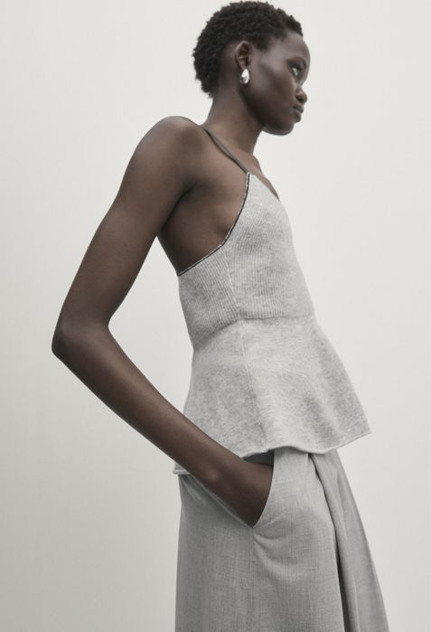 Top peplum Massimo Dutti Studio