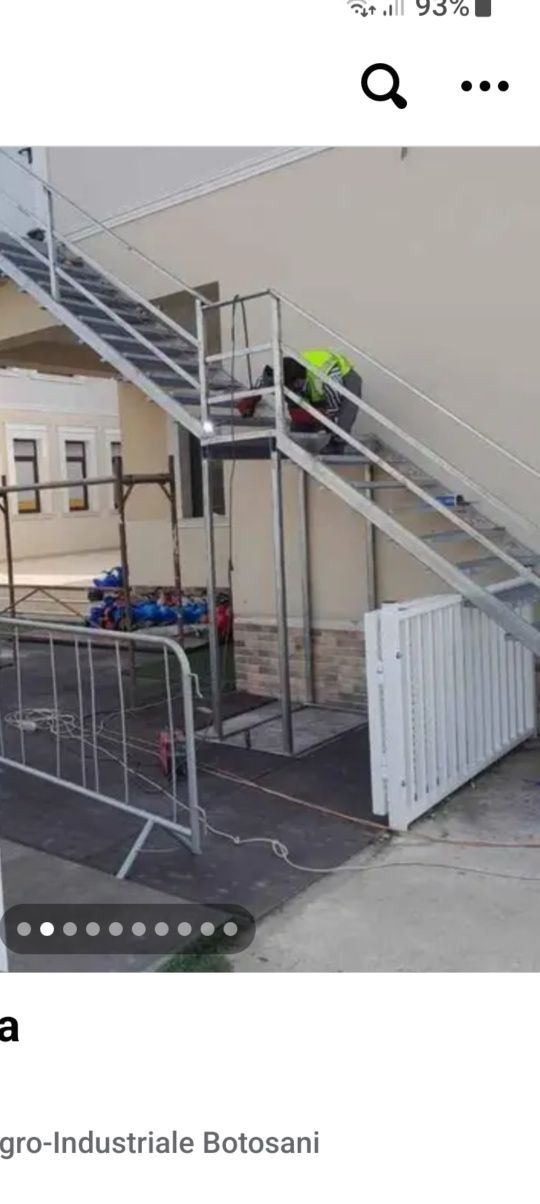 Scări metalice zincate