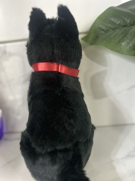 Плюшена играчка черно кученце перфектна
