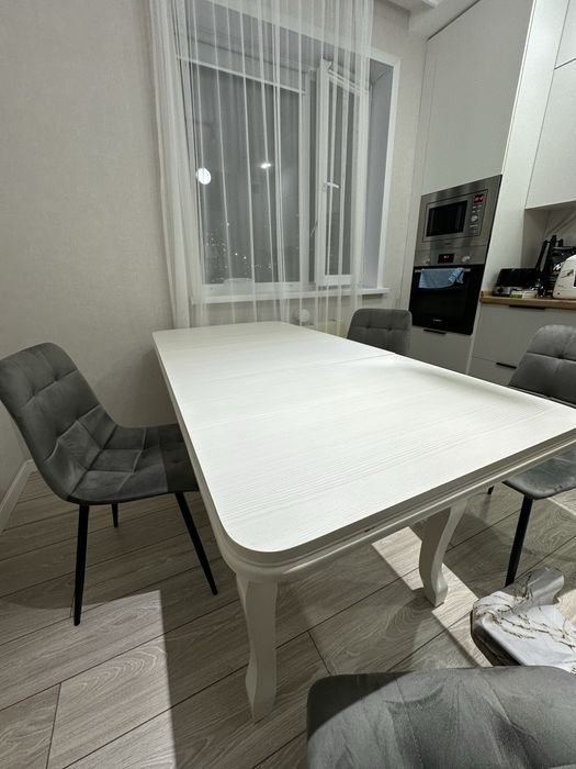 Стол обеденный раскладной прочный