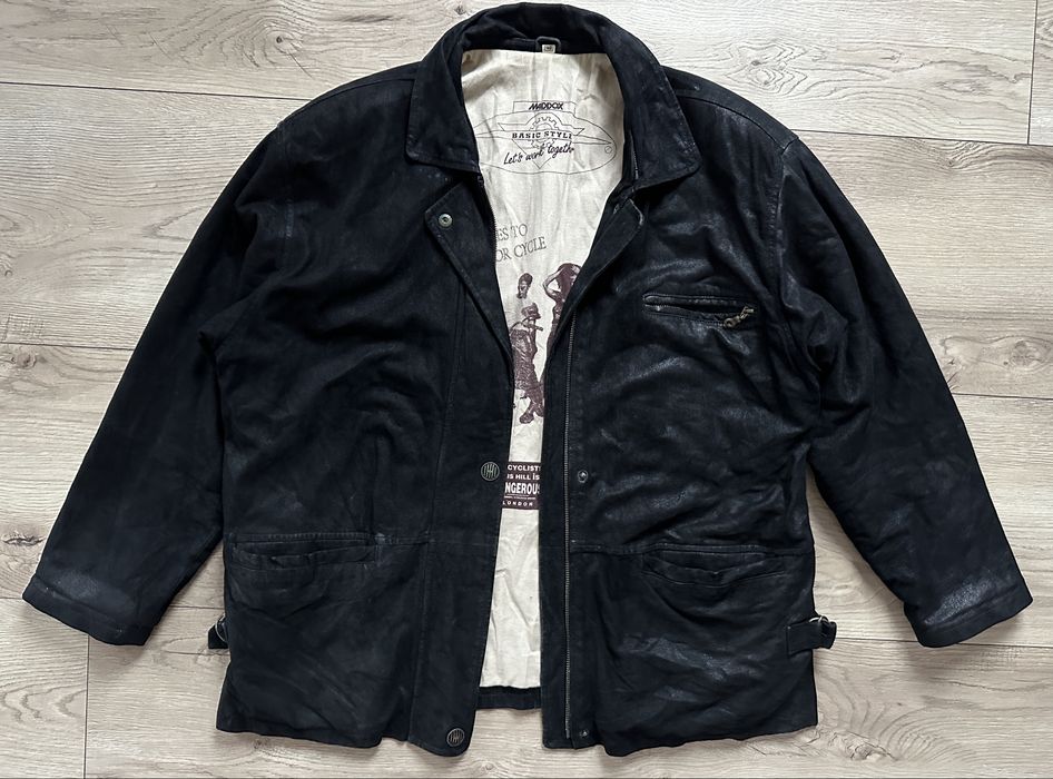 Geaca Piele Naturala MADDOX Negru Barbati | Marime 40 XL