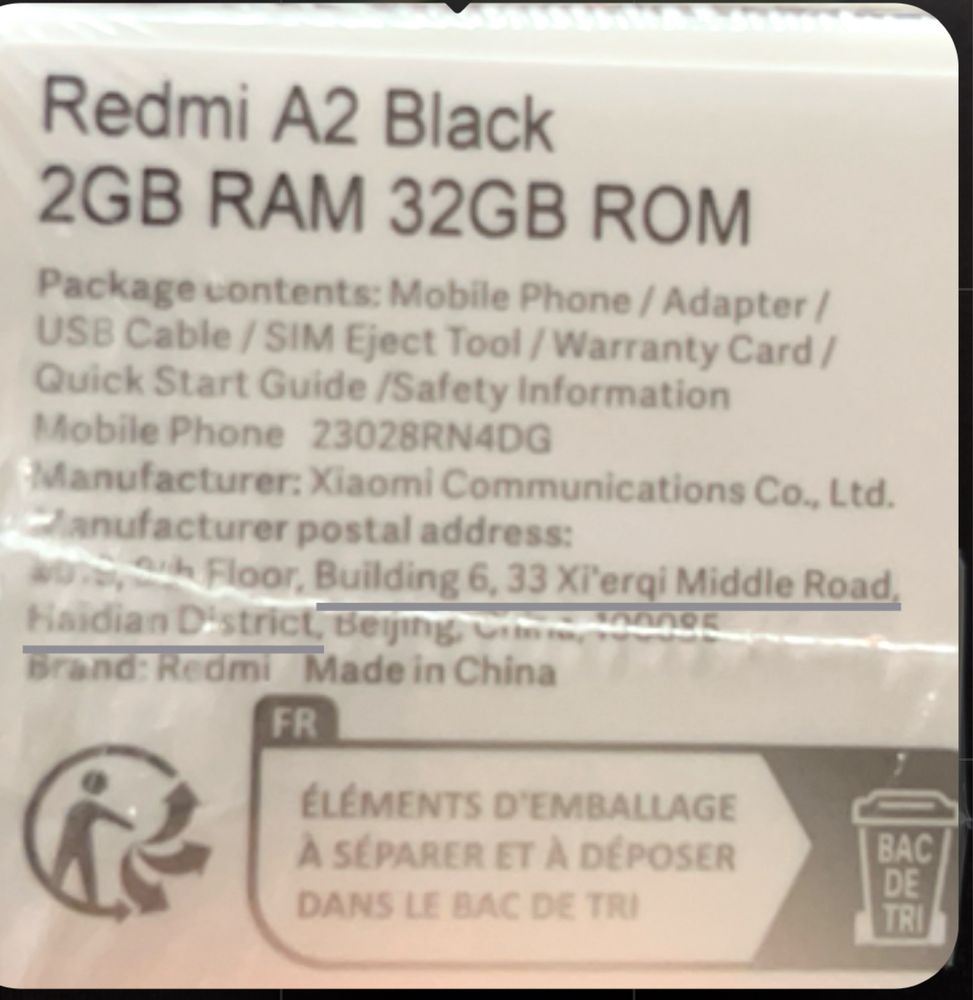 Xiaomi Redmi A2 32GB  2RAM Black Dual Sim НОВ